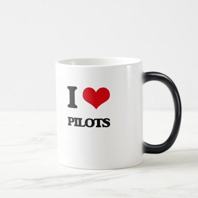 Taza Mágica Amo a pilotos (Derecha)