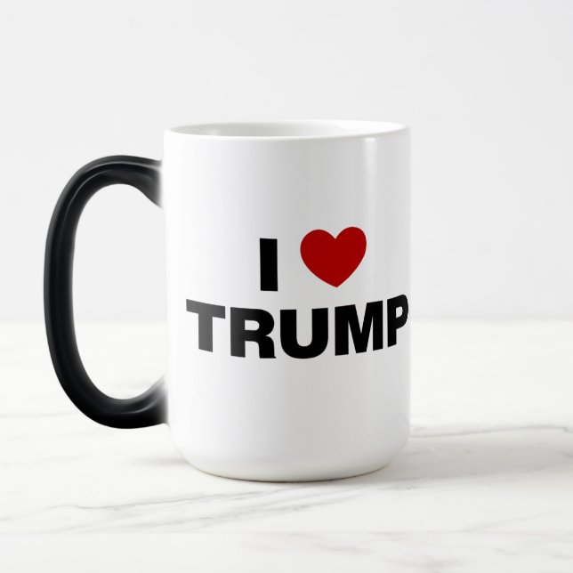 Taza Mágica Amo a Trump (Izquierda)