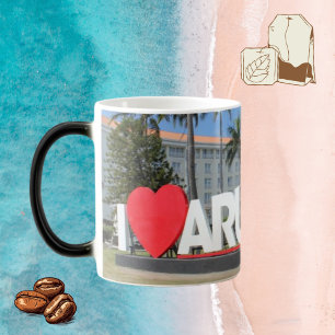 Taza Mágica Amo Aruba - Una isla feliz