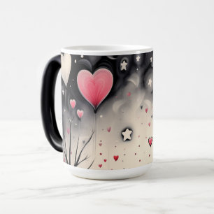 Taza Mágica Amo caprichoso del corazón flotante