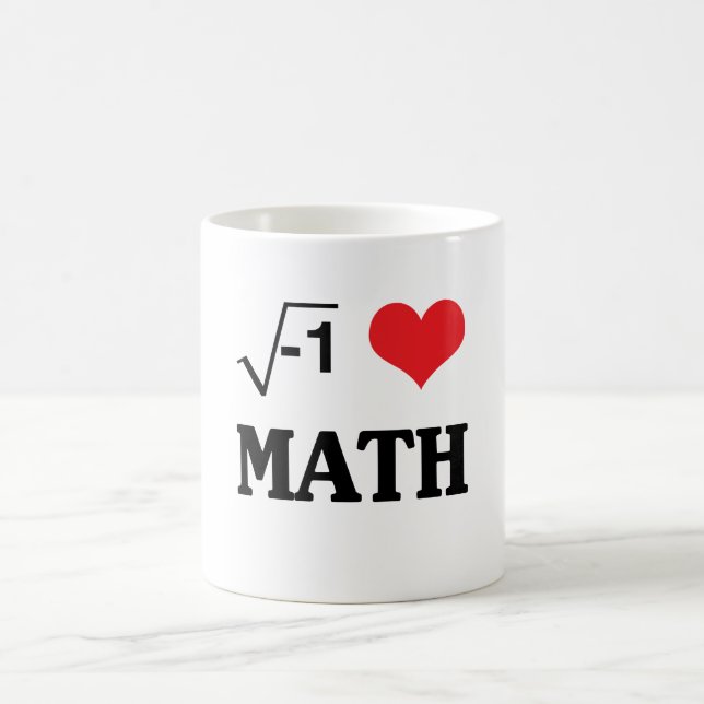 Taza Mágica Amo matemáticas (Centro)