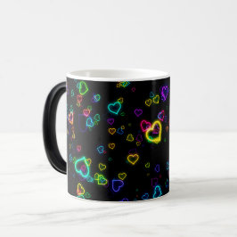 Taza Mágica Amo U - neón feliz