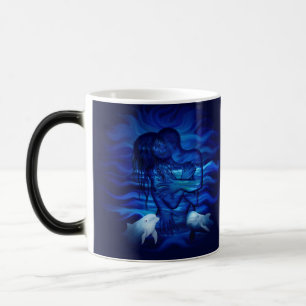 Taza Mágica Amor, acto de pasión - pareja con delfín