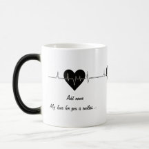 Amor eterno: Personalizable Morphing Mug