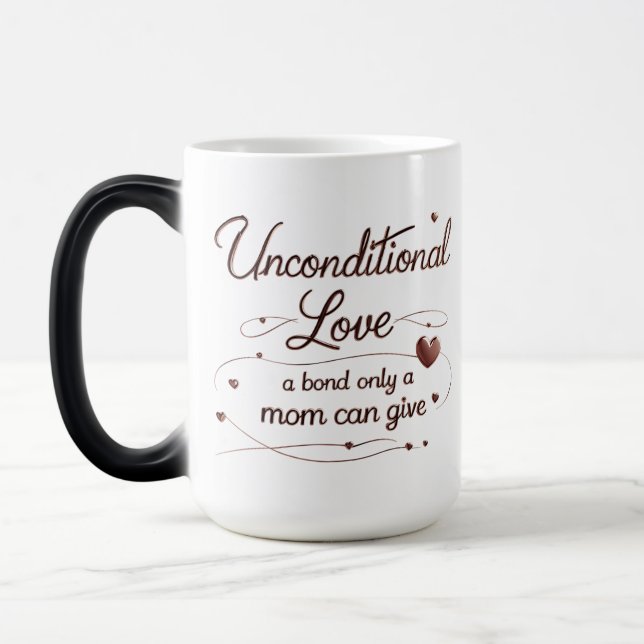 Taza Mágica Amor incondicional 15oz Morphing Mug (Izquierda)