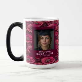 Taza Mágica Anémonas Clásicas Florales Graduado Universitario