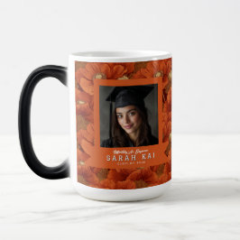 Taza Mágica Anémonas Coloridas Flor Nieto Graduación