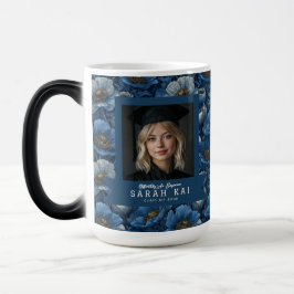 Taza Mágica Anémonas de Moda Patrón Clase Graduada