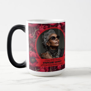 Taza Mágica Anémonas Elegantes Cumpleaños 21 Hermoso