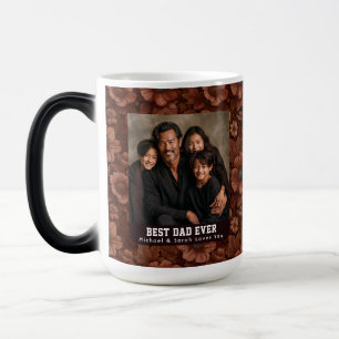 Taza Mágica Anémonas Marrones Botánico Abuelo Para Ser Foto