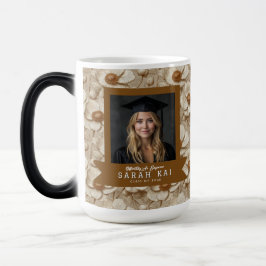 Taza Mágica Anémonas Negras Regalo de Graduación Floral