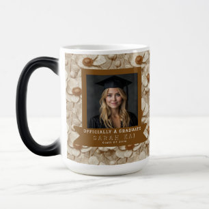 Taza Mágica Anémonas Negras Regalo de Graduación Floral