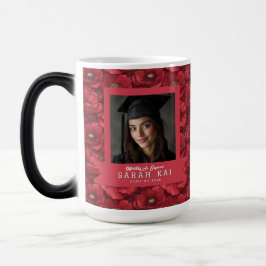 Taza Mágica Anémonas Únicas Estampa Año de Graduación Senior