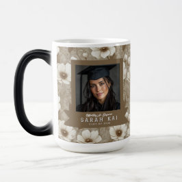 Taza Mágica Anémonas Únicas Regalo de Graduación para Esposo F