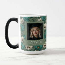 Taza Mágica Anémonas Únicas Regalo Floral Para Graduado