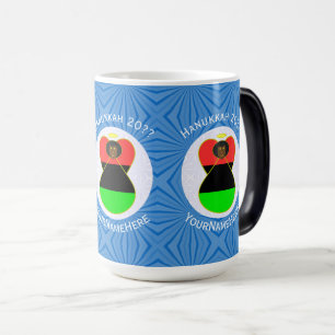 Taza Mágica Ángel de la bandera de la diáspora africana de Han