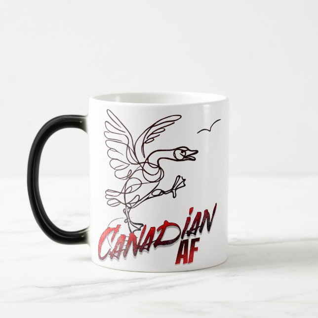 Taza Mágica Angry Canada Goose Canadian AF (Izquierda)