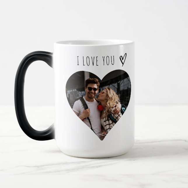 Taza Mágica Aniversario de él regalos para novio Pareja (Izquierda)