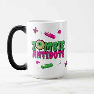 Taza Mágica Antídoto zombi. Shhh. Indicador de zombi a humano
