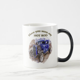Taza Mágica Antílago azul vintage con el motor fuera