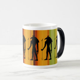 Taza Mágica Anubis Egyptian God Silhouette