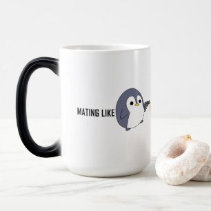 Taza Mágica "Aparcamiento como pingüinos psicóticos" Magia M