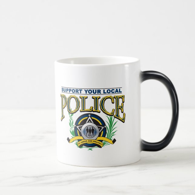 Taza Mágica Apoye su policía local (Derecha)