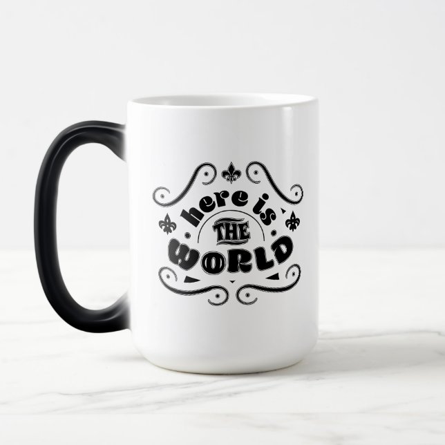 Taza Mágica Aquí está el mundo (Izquierda)