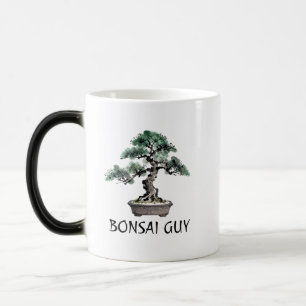 Taza Mágica Árbol Bonsái Arte de Tinta Japonesa Sumi-E Persona