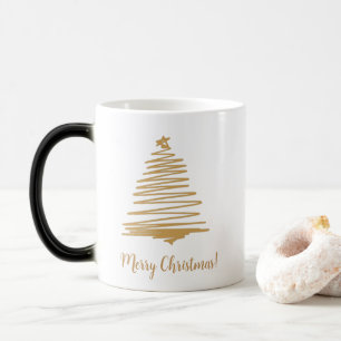 Taza Mágica Árbol de navidad dorada