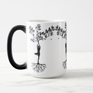 Taza Mágica Árbol posar yoga mug