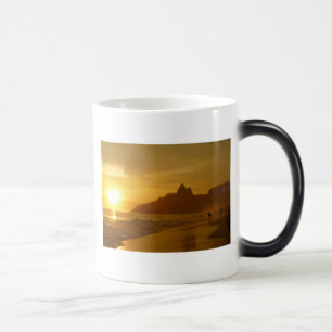 Taza Mágica Arena tropical del amor de la paz del agua del