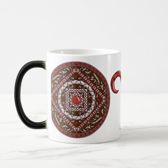 Taza Mágica Aries Mandala Mug (Izquierda)