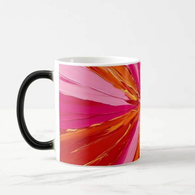 Taza Mágica Arte abstracto rojo (Izquierda)