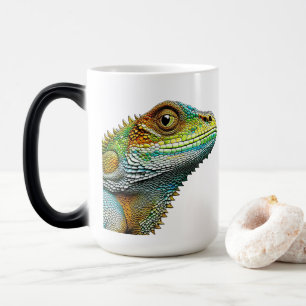 Taza Mágica Arte de IA de lagarto de aspecto genial