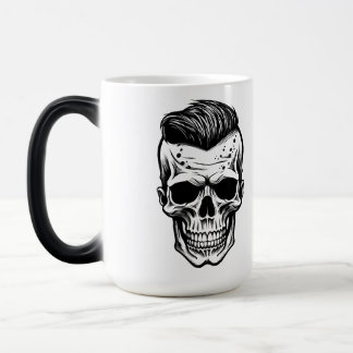 Taza Mágica Arte de tatuaje flash Mohawk Calavera