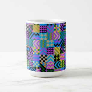 Taza Mágica Arte Popular Tribal - Azul
