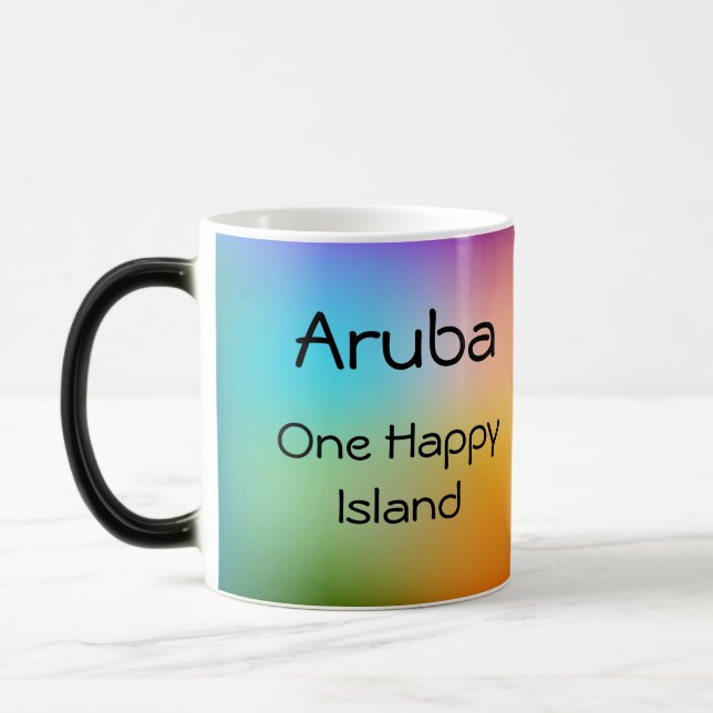 Taza Mágica Aruba Un Mug Isla Feliz (Izquierda)