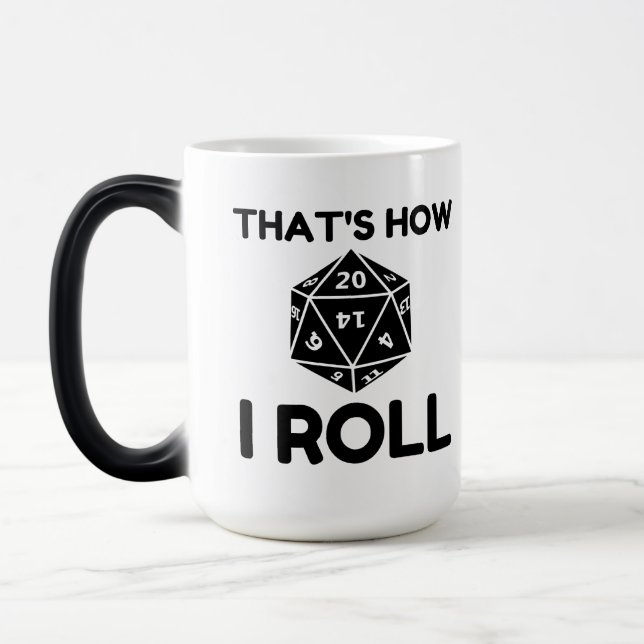Taza Mágica Así es como ruedo dados de 20 caras (Izquierda)