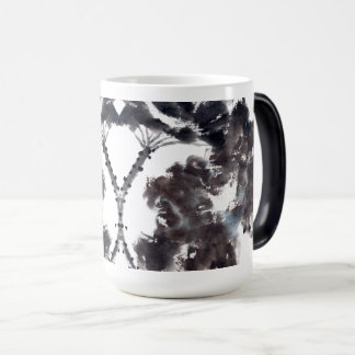Taza Mágica Asiatische Kunst mit Lotusblätter Motiv