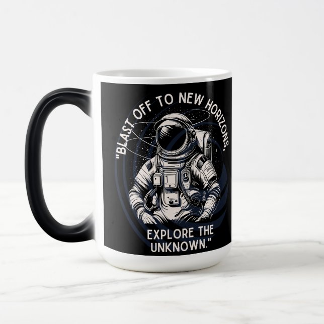 TAZA MÁGICA ASTRONAUTA (Izquierda)