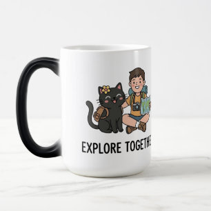 Taza Mágica Aventuras Viajeras por el Mundo del Dueño de Gato