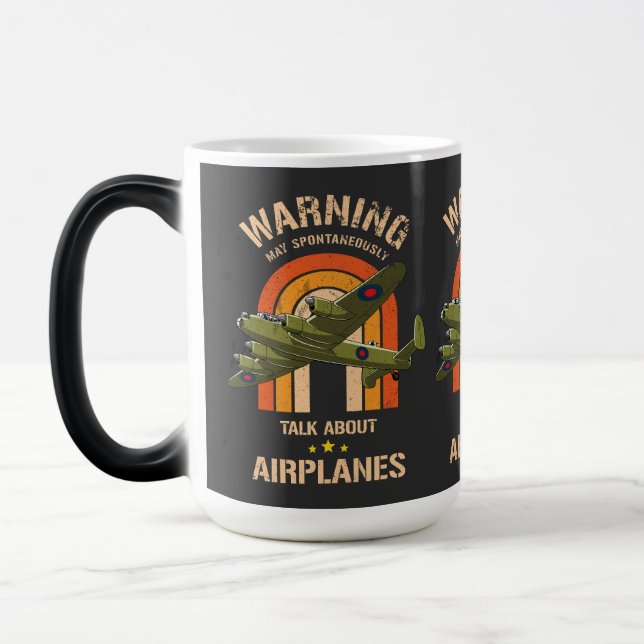 Taza Mágica Aviso Puede Hablar Espontáneamente De Aviones (Izquierda)