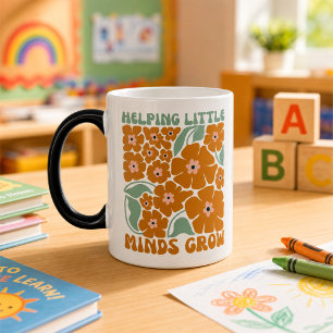 Taza Mágica Ayudando a las pequeñas mentes a crecer Floral Ret