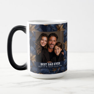 Taza Mágica Azul Amarilis Naturaleza Primer Padre Único