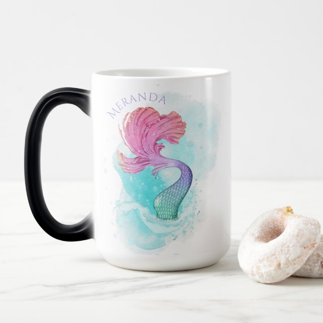 Taza Mágica Bajo el mar | Comercialización personalizada de Me (Con donut)