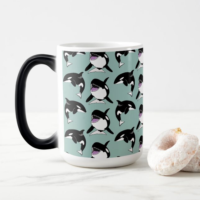 Taza Mágica Ballena asesina de Orca (Con donut)