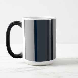 Taza Mágica Bandas azules y grises