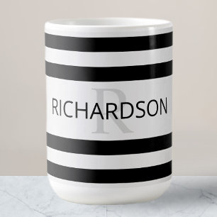 Taza Mágica Bandas de color negro y negro de imitación de plat