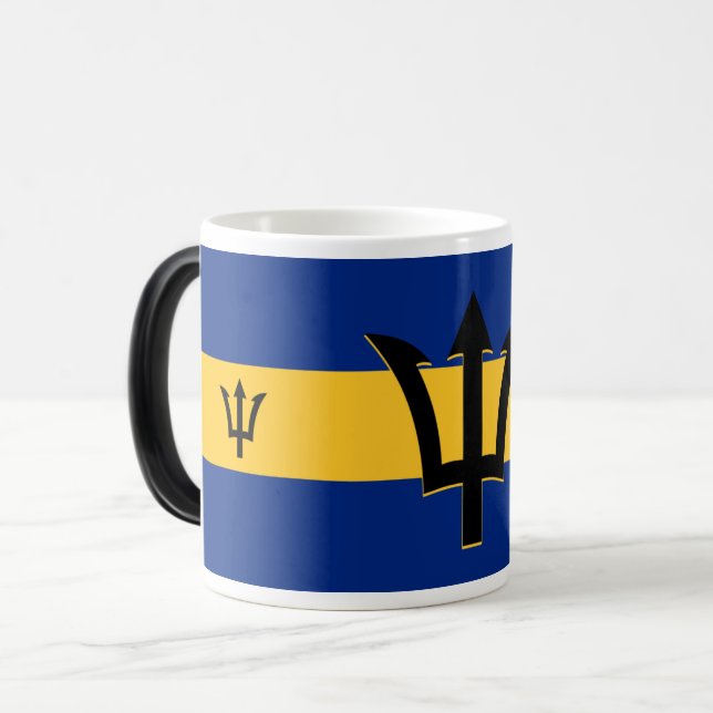 Taza Mágica Bandera de Barbados (Anverso izquierdo)